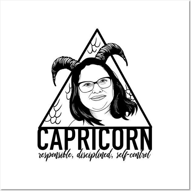 Capricorn Girl Wall Art by Annabalynne